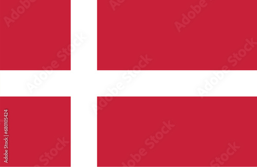 Denmark flag scandinavia dannebrog nordic europe. Danish flag vector national logo background design.