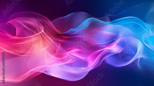Wallpaper fire with colorful smoke art background, featuring light magenta and dark azure hues, digitally enhanced with rainbowcore, flowing forms, motion blur panorama, and vibrant use of light