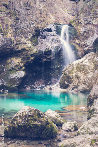 waterfall in the mountains © Fruxdelux