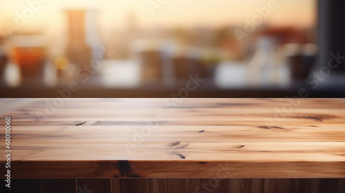 Wood Table Kitchen Backdrop, Culinary Lifestyle Ambiance