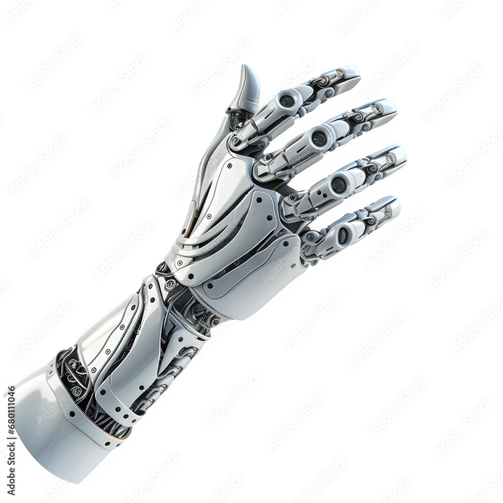 Robot Hand on Transparent Background Robot Hand on Transparent Background