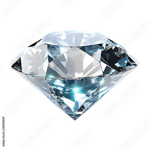 Diamond on Transparent Background