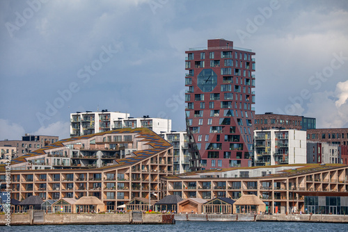 New District with modern Buildings at Aarhus Harbour