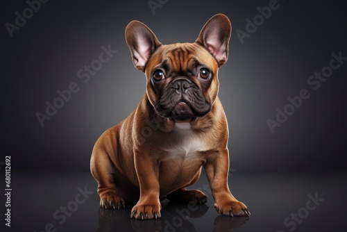 French Bulldog cute dog isolated on background