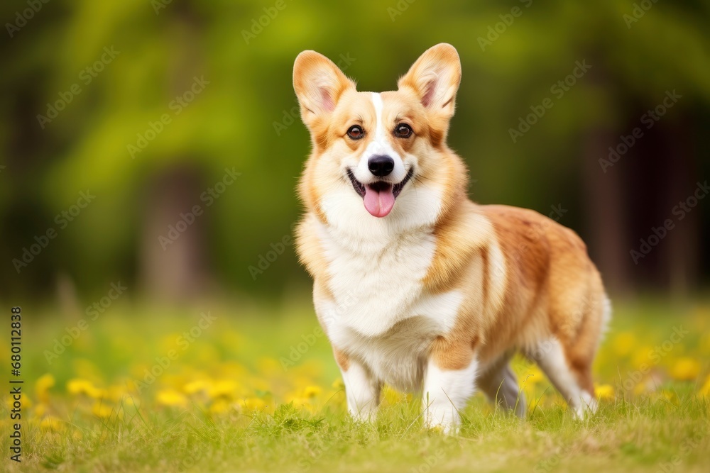 Pembroke Welsh Corgi cute dog isolated on background Pembroke Welsh Corgi cute dog isolated on background