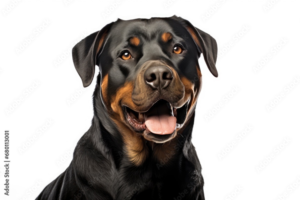 Rottweiler cute dog isolated on white background Rottweiler cute dog isolated on white background