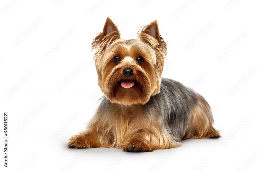 Yorkshire Terrier cute dog isolated on white background Yorkshire Terrier cute dog isolated on white background