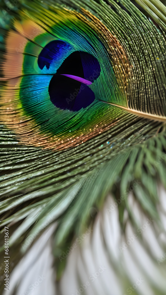 Obraz premium peacock feather background