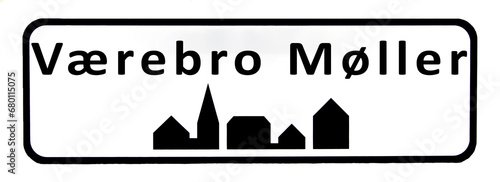 City sign of Værebro Møller - Værebro Møller Byskilt photo