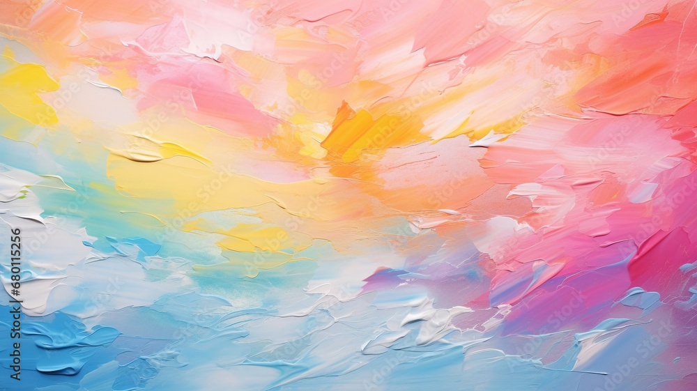Abstract rainbow acrylic and watercolor painting Abstract rainbow acrylic and watercolor painting