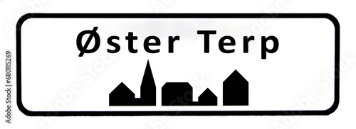 City sign of Øster Terp - Øster Terp Byskilt photo