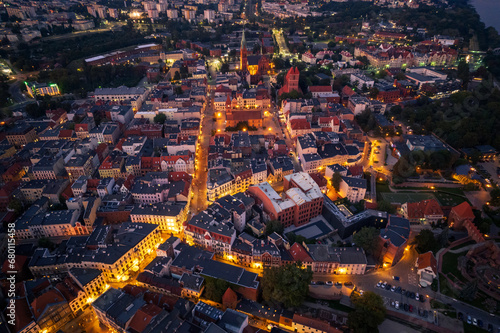 Torun New Town during sunset, Poland