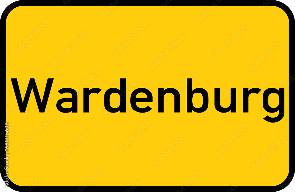 City sign of Wardenburg - Ortsschild von Wardenburg City sign of Wardenburg - Ortsschild von Wardenburg