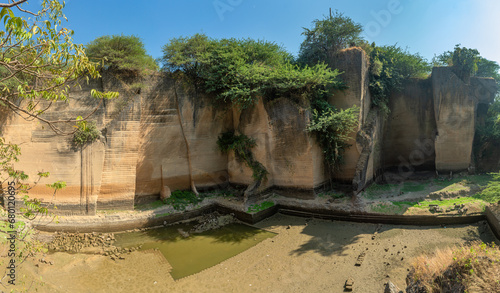 Photos peaceful nature view of osho ashram located at madhavpur, porbandar,Gujarat ,ind