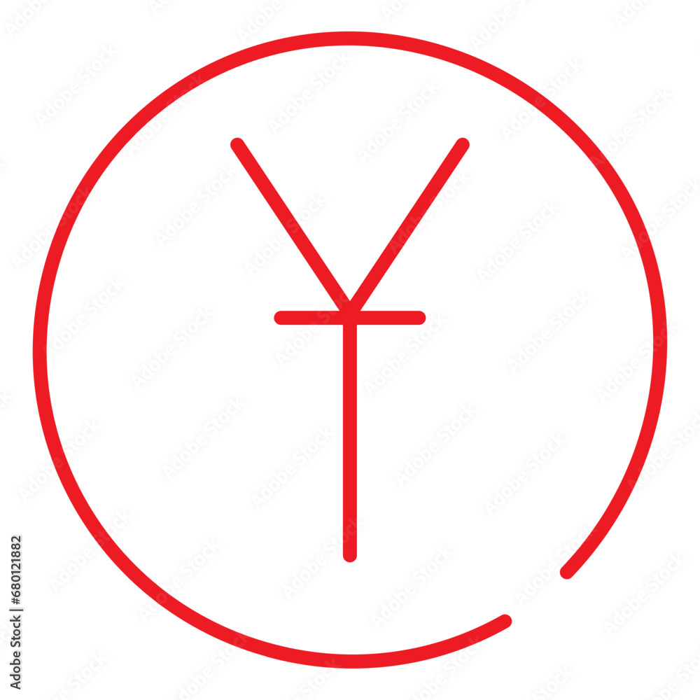 Obraz premium red business icon