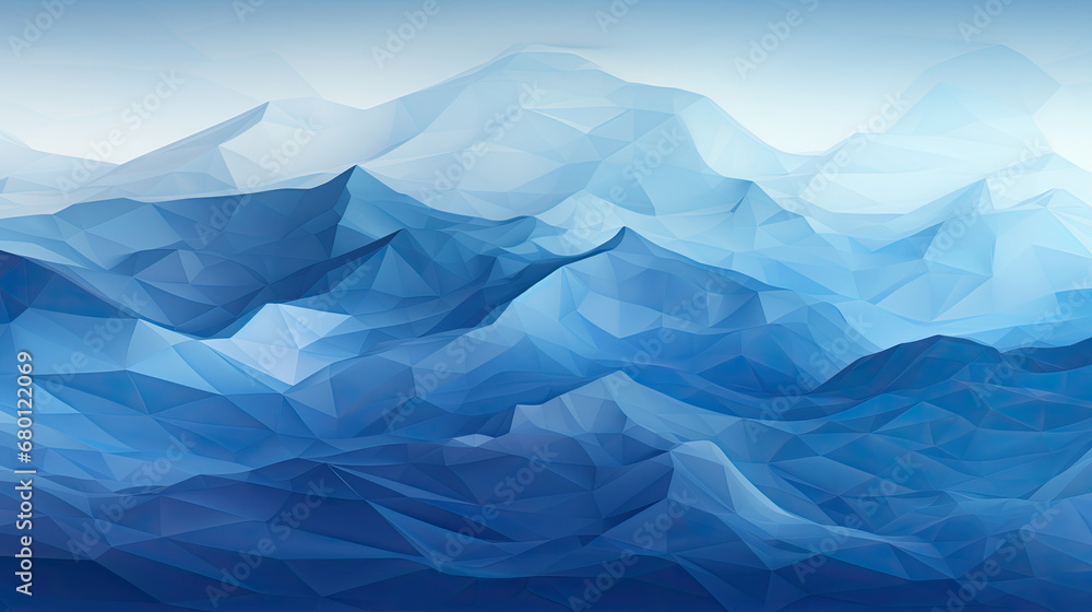 abstract blue iceberg mountains, Big blue iceberg. Vector illustration