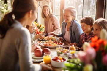 Family Easter Brunch with Spring Delicacies


