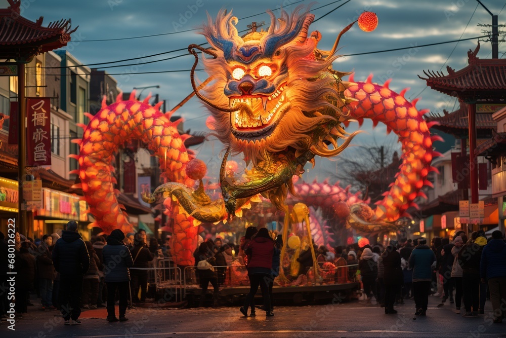Vibrant Chinese Lion Dance Celebration Vibrant Chinese Lion Dance Celebration