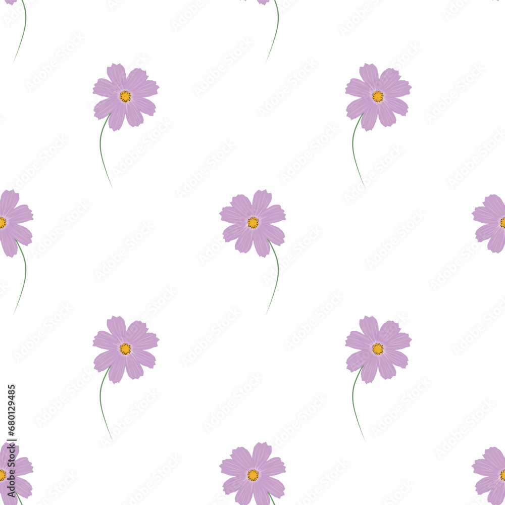 Vector illustration with flowers