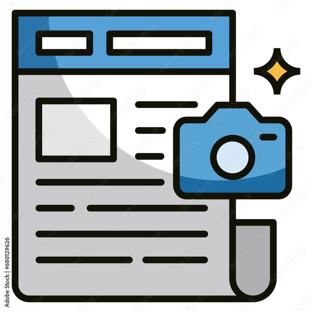 Media Relations Icon Element For Design