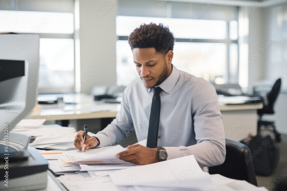 businessman working in office