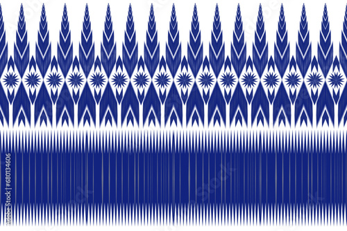 ethnic pattern design, repeat and seamless, geometric and floral element for textile.