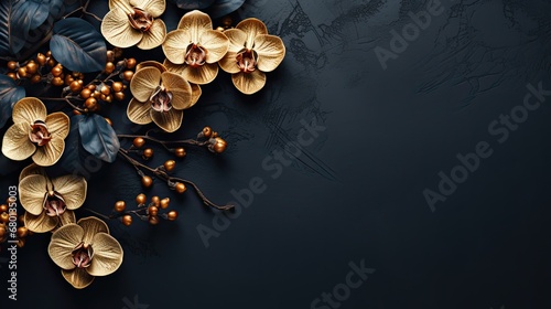 Black orchid flower photo