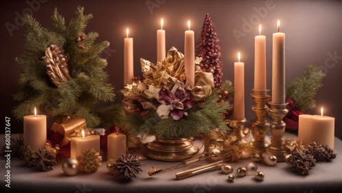 candles and christmas decorations © Nadine Siegert