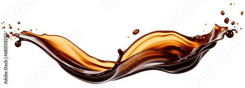 Obraz na płótnie Soy sauce splash, cut out