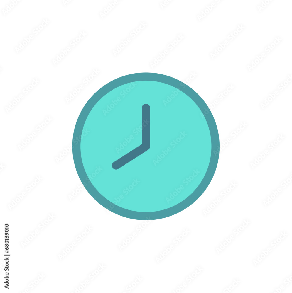 Timeline and clock icon Timeline and clock icon