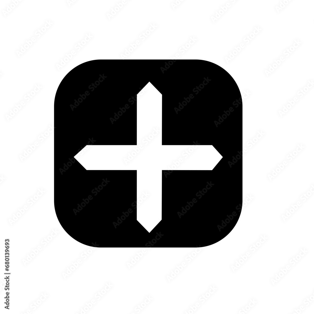 Obraz premium Plus icon set