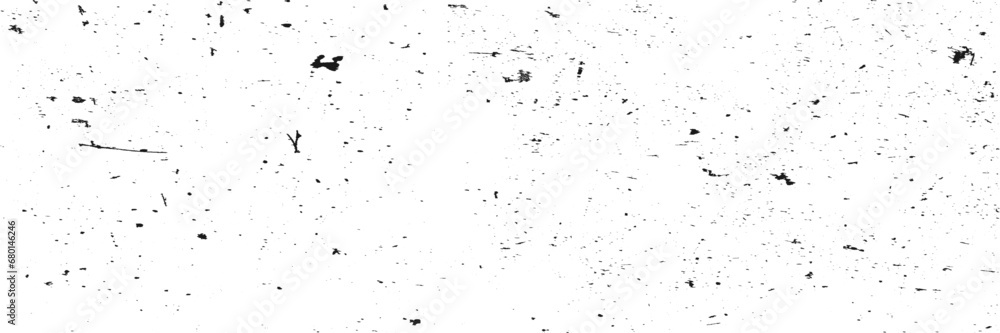 Black and white grunge texture. Black streaks of paint, ink, and dirt. Abstract monochrome background. Pattern of scratches, chips, and wear