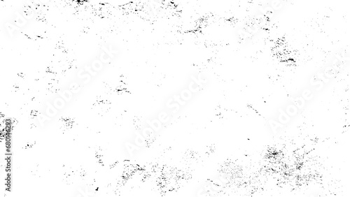 Old grunge background of black and white. Dark monochrome texture. Vector pattern of cracks, mud, chips, scuffs