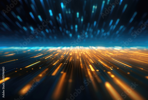 blue and gold technology background material background material