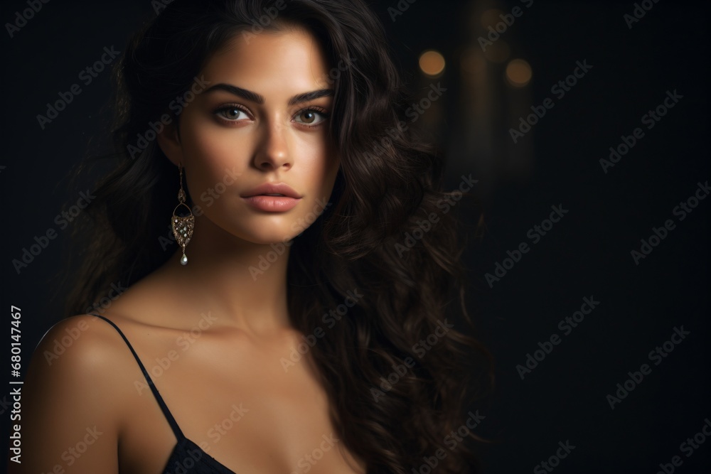 Portrait of a beautiful brunette Portrait of a beautiful brunette