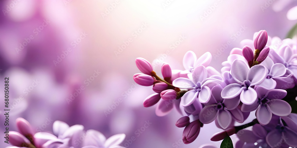 Beautiful spring natural background with flowers on a lilac branch close-up. Beautiful spring natural background with flowers on a lilac branch close-up.
