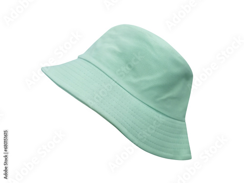 green bucket hat Isolated PNG transparent