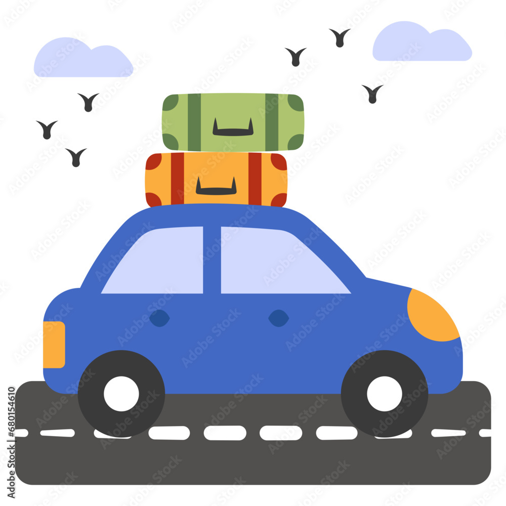 An icon design of road trip
An icon design of road trip