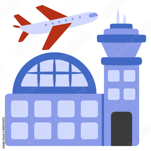 An icon design of airport 

