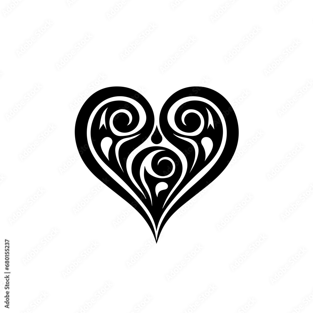 Heartfelt Embrace: Romantic Heart Vector - An Artistic Expression of Love in a Stylish and Decorative Design Heartfelt Embrace: Romantic Heart Vector - An Artistic Expression of Love in a Stylish and Decorative Design
