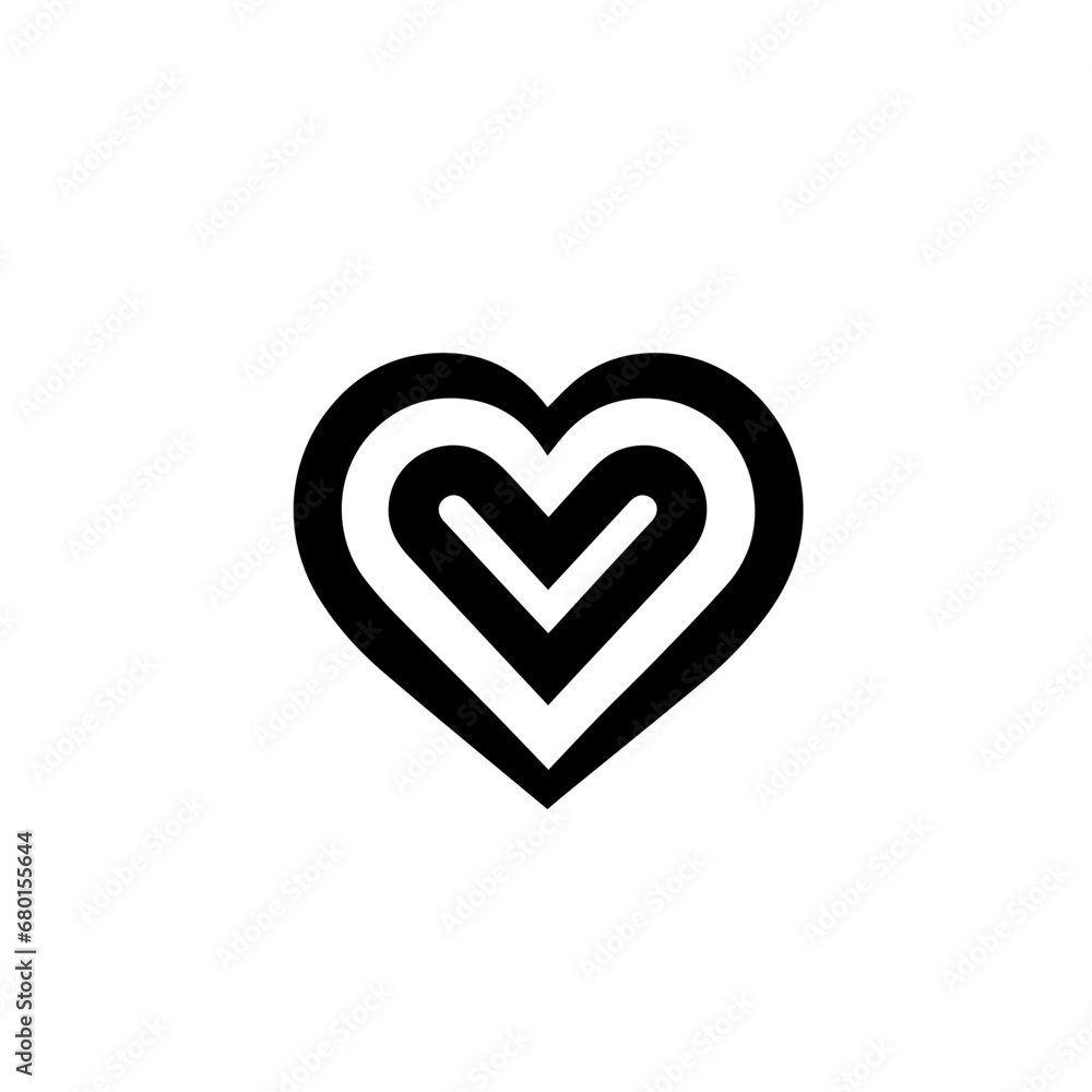 Heartfelt Embrace: Romantic Heart Vector - An Artistic Expression of Love in a Stylish and Decorative Design Heartfelt Embrace: Romantic Heart Vector - An Artistic Expression of Love in a Stylish and Decorative Design