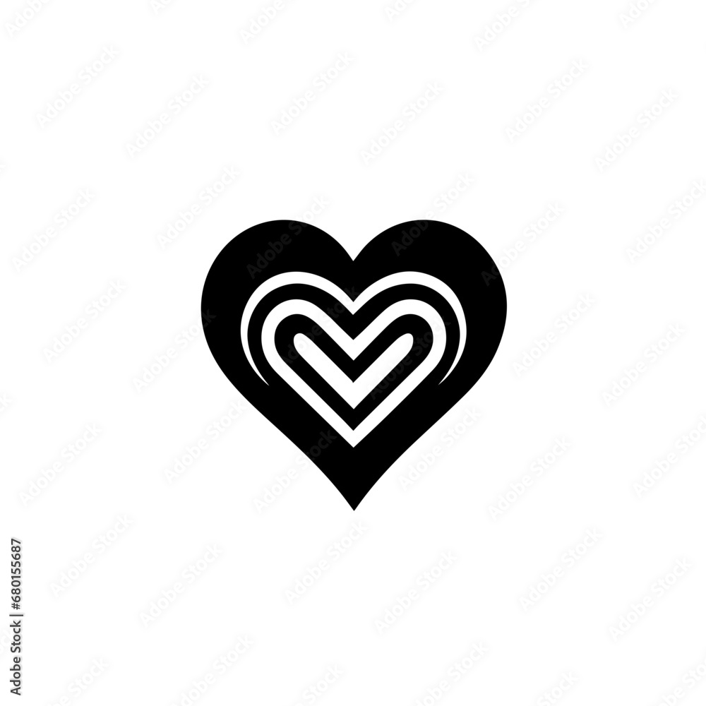 Heartfelt Embrace: Romantic Heart Vector - An Artistic Expression of Love in a Stylish and Decorative Design Heartfelt Embrace: Romantic Heart Vector - An Artistic Expression of Love in a Stylish and Decorative Design