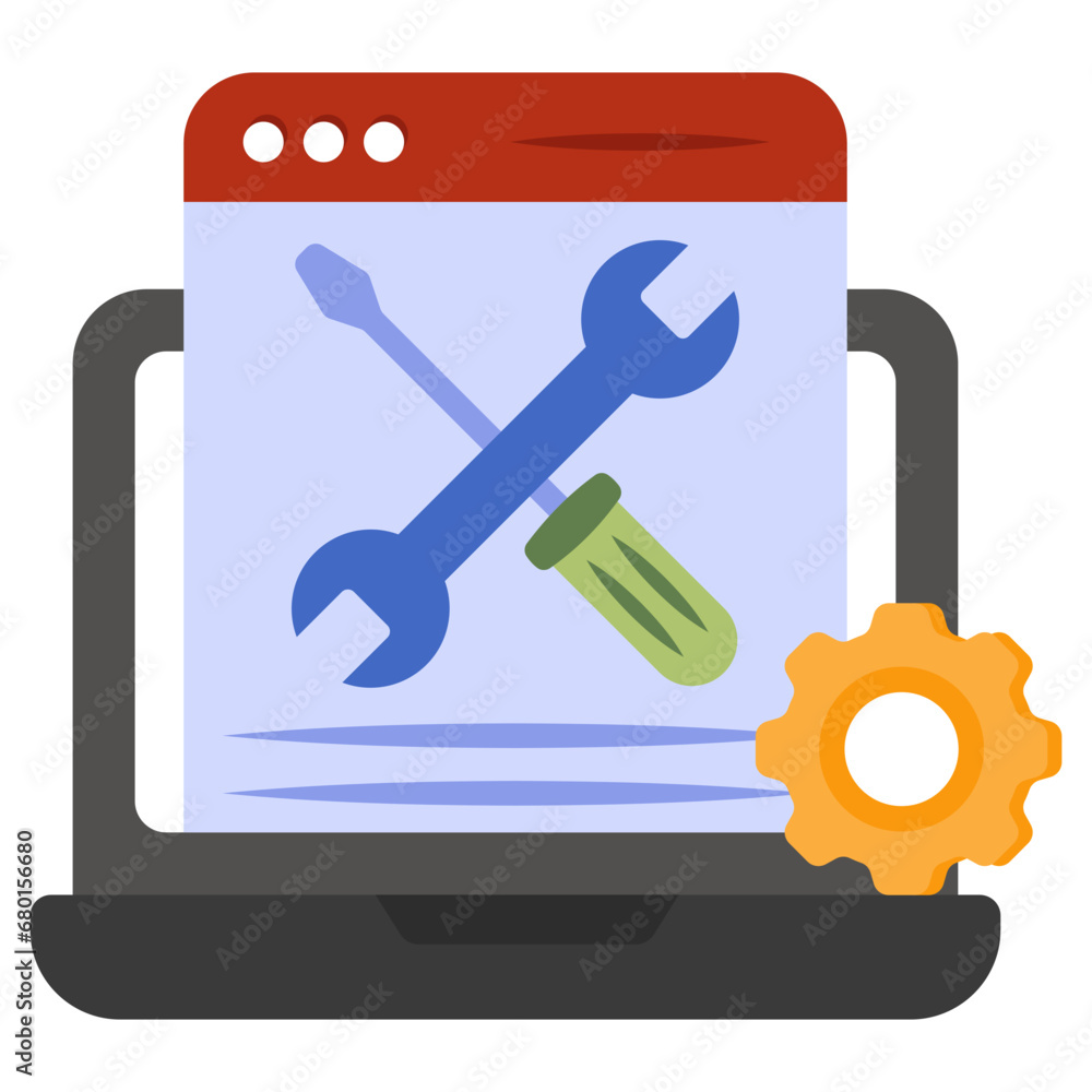 A unique design icon of web maintenance
A unique design icon of web maintenance