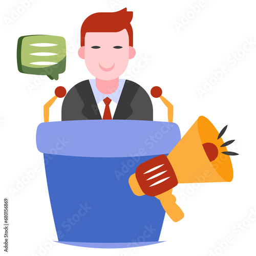 Perfect design icon of speech 


