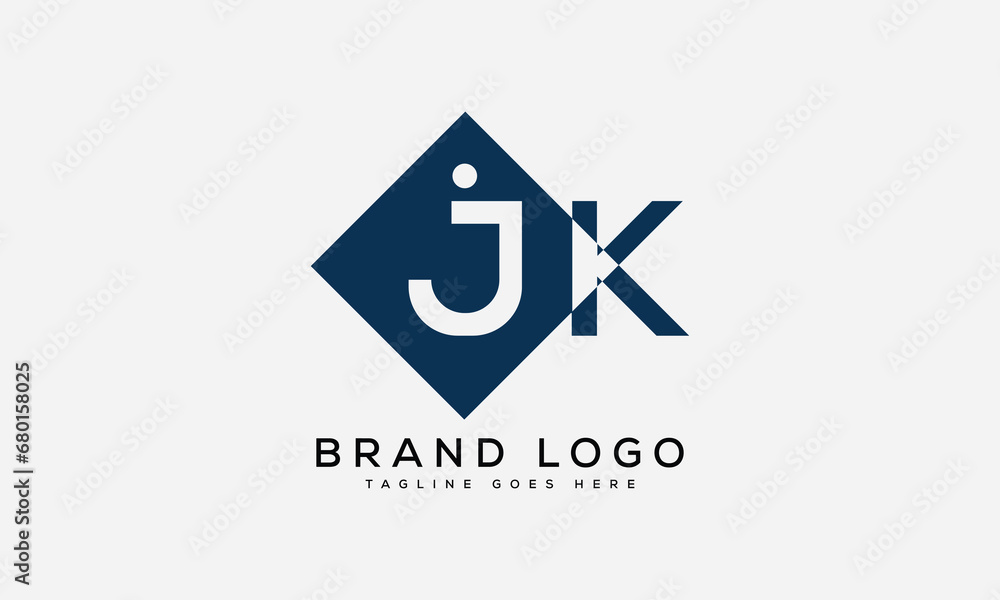 letter JK logo design vector template design for brand. letter JK logo design vector template design for brand.