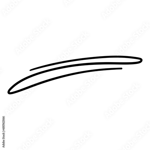 Calligraphy swoosh wavy line vector elements set © xenial