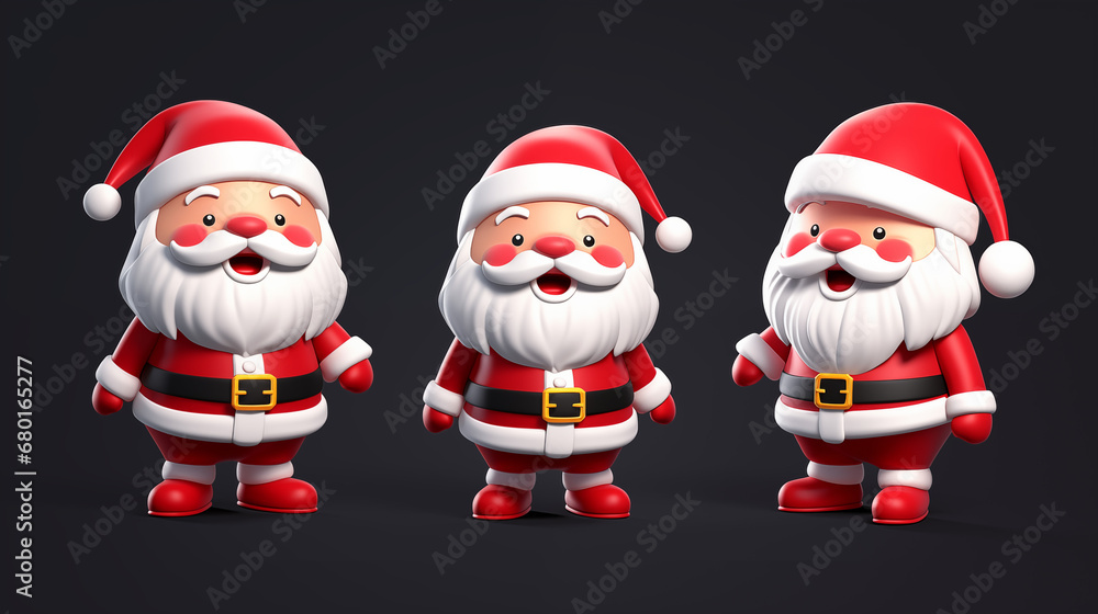 santa claus 3d character santa claus 3d character