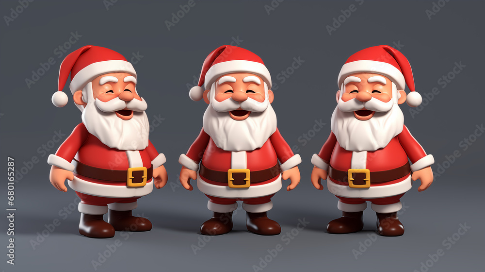santa claus 3d character santa claus 3d character