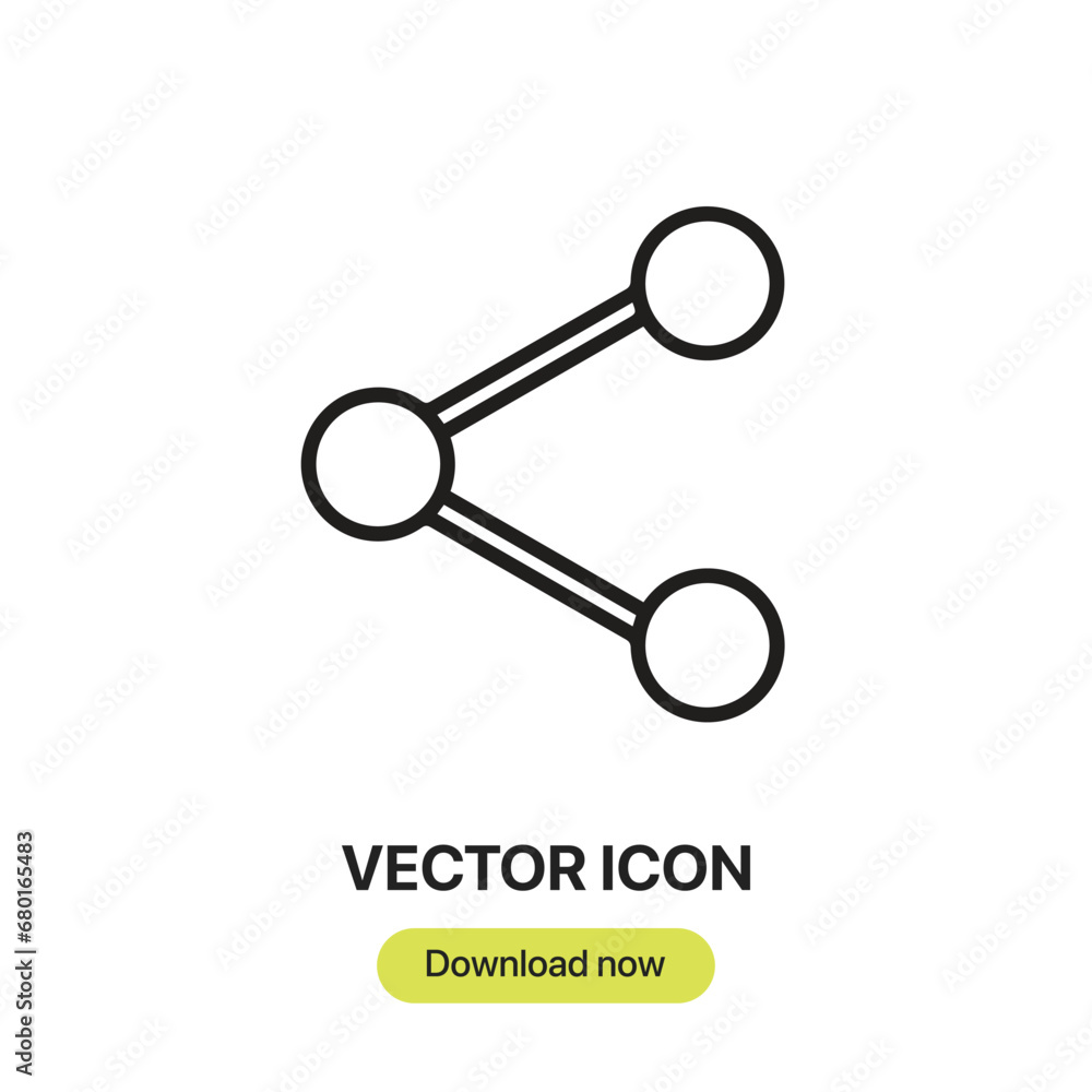 Share icon vector. Linear-style sign for mobile concept and web design. Share symbol illustration. Pixel vector graphics - Vector. Share icon vector. Linear-style sign for mobile concept and web design. Share symbol illustration. Pixel vector graphics - Vector.