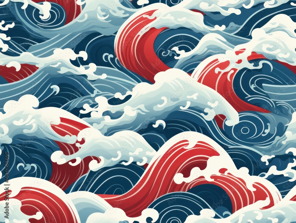seamless pattern template wave seamless pattern template wave